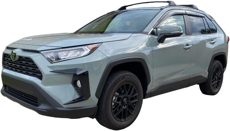Optimal Co 2019-2025 Tape-On Rain Guards Side Window Deflector Visors for Toyota Rav4 LE XLE SE XSE Hybrid Premium Limited 2020 2021 2022 2023 2024 - Image 2